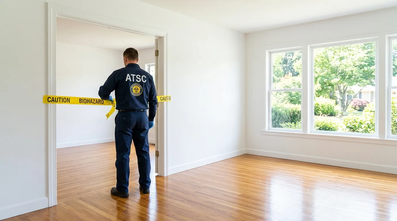 Certified biohazard cleanup crew performing Crime Scene Cleanup in Saint Johns